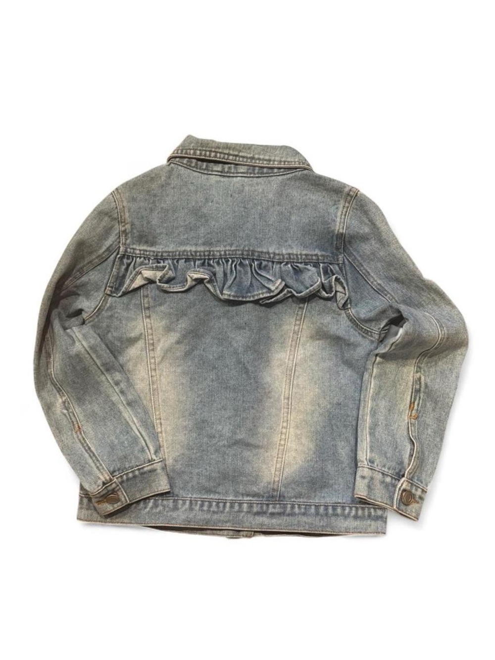 Peek Light Blue Denim Ruffle Jacket - Picture 2 of 3